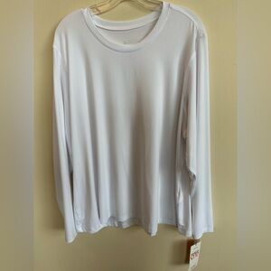 Barco Uniforms Classic White Long Sleeve Top